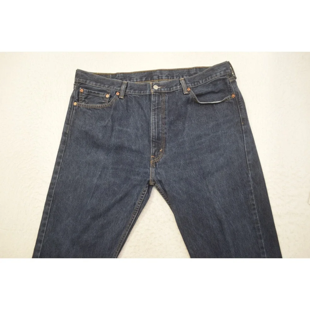 Levi's 505 Regular Fit Straight Leg Denim Blue Jeans Mens Size‎ 42 x 30